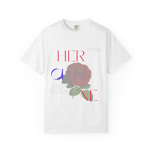 Her One Rose T-Shirt — Floral Graphic Tee
