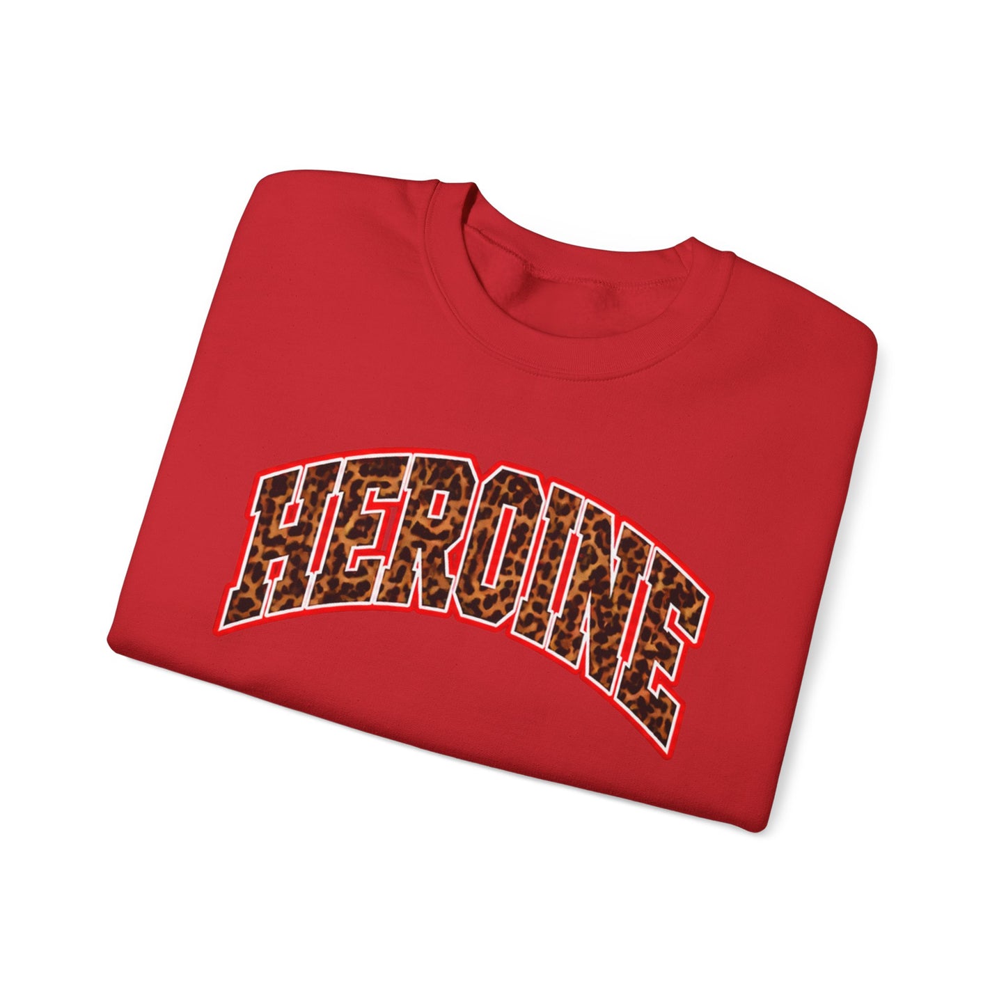 HEROINE Cheetah Print- Graphic Crewneck Sweatshirt