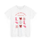 T‑Shirt — "You Are Born To Be A Heroine" Pink Retro Boots Graphic Tee