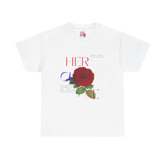 HOJ- Heroine Rose Tee | Vintage Rose Graphic, Feminine Typography