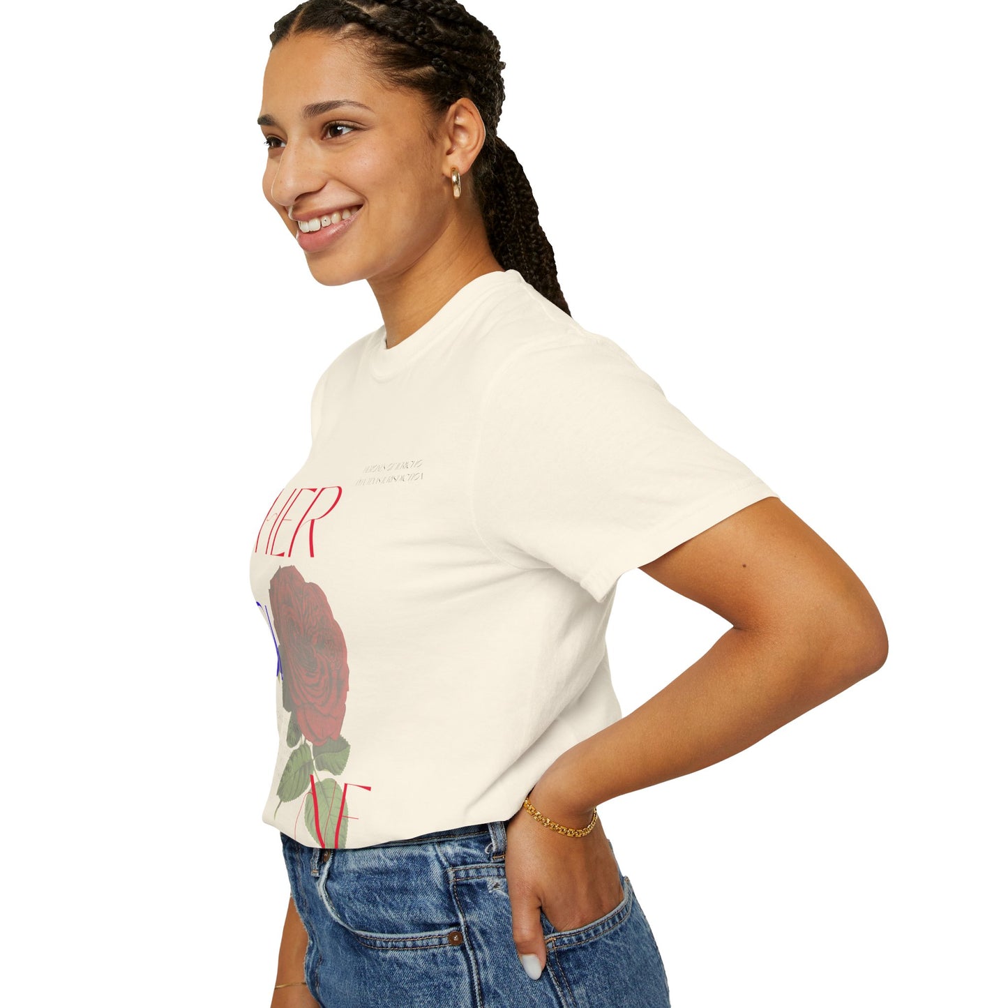 Her One Rose T-Shirt — Floral Graphic Tee