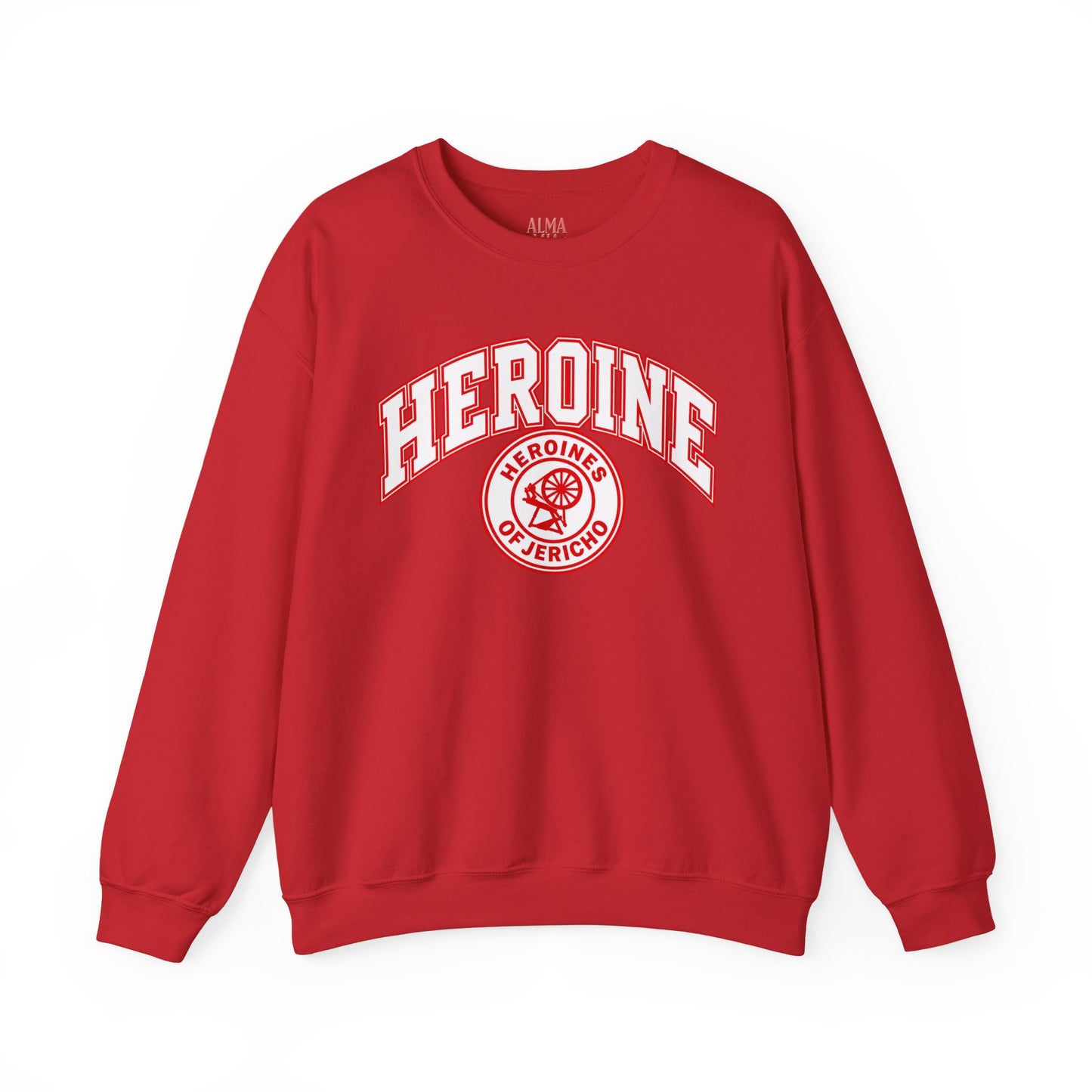 Heroine-HOJ Emblem Graphic Crewneck Sweatshirt