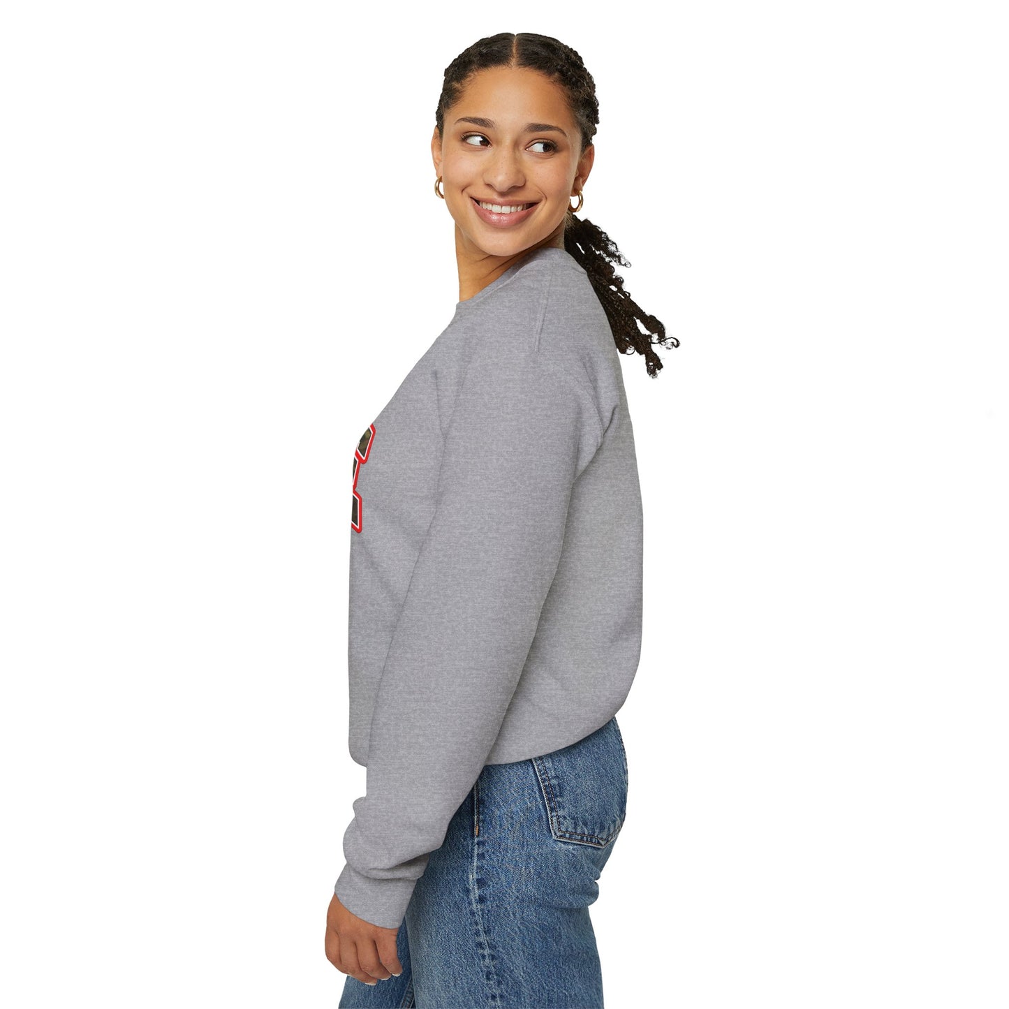 HEROINE CAMO- College-Style Crewneck Sweatshirt