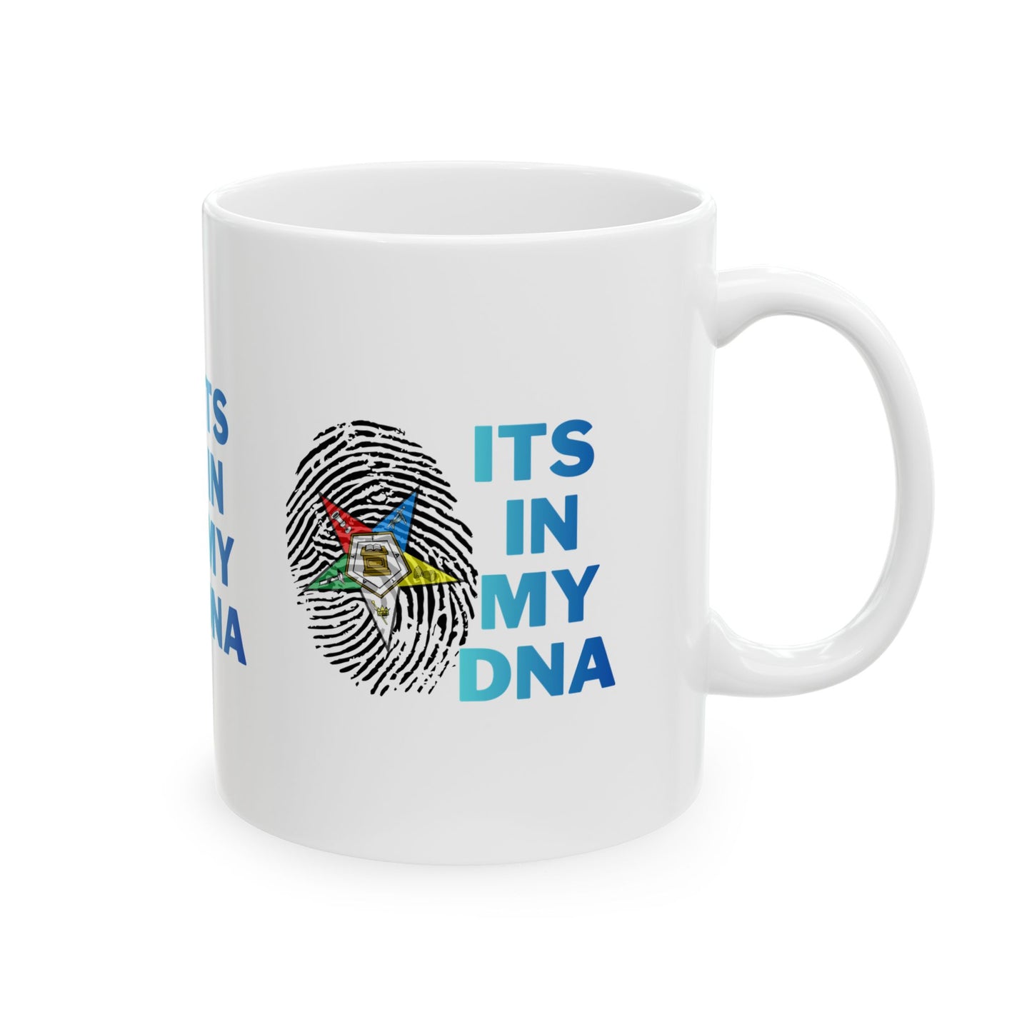 OES- Its In My DNA Ceramic Mug — OES Fingerprint Design (11oz/15oz)