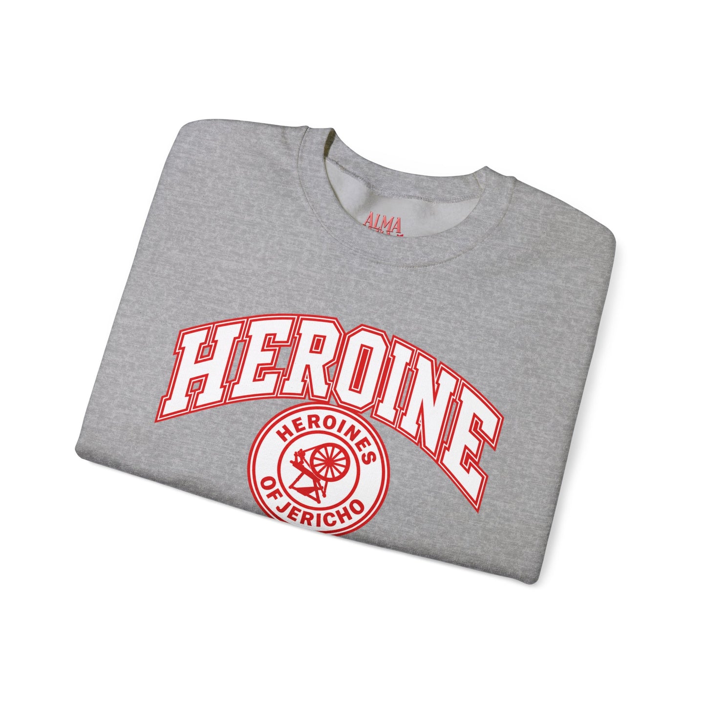 Heroine-HOJ Emblem Graphic Crewneck Sweatshirt