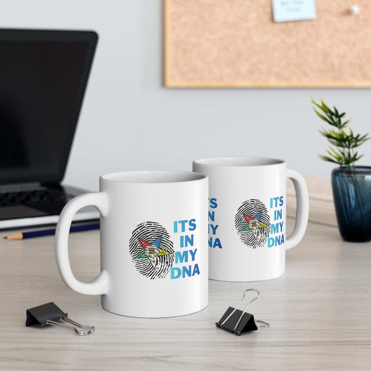 OES- Its In My DNA Ceramic Mug — OES Fingerprint Design (11oz/15oz)