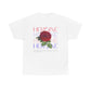 HOJ- Heroine Rose Tee | Vintage Rose Graphic, Feminine Typography