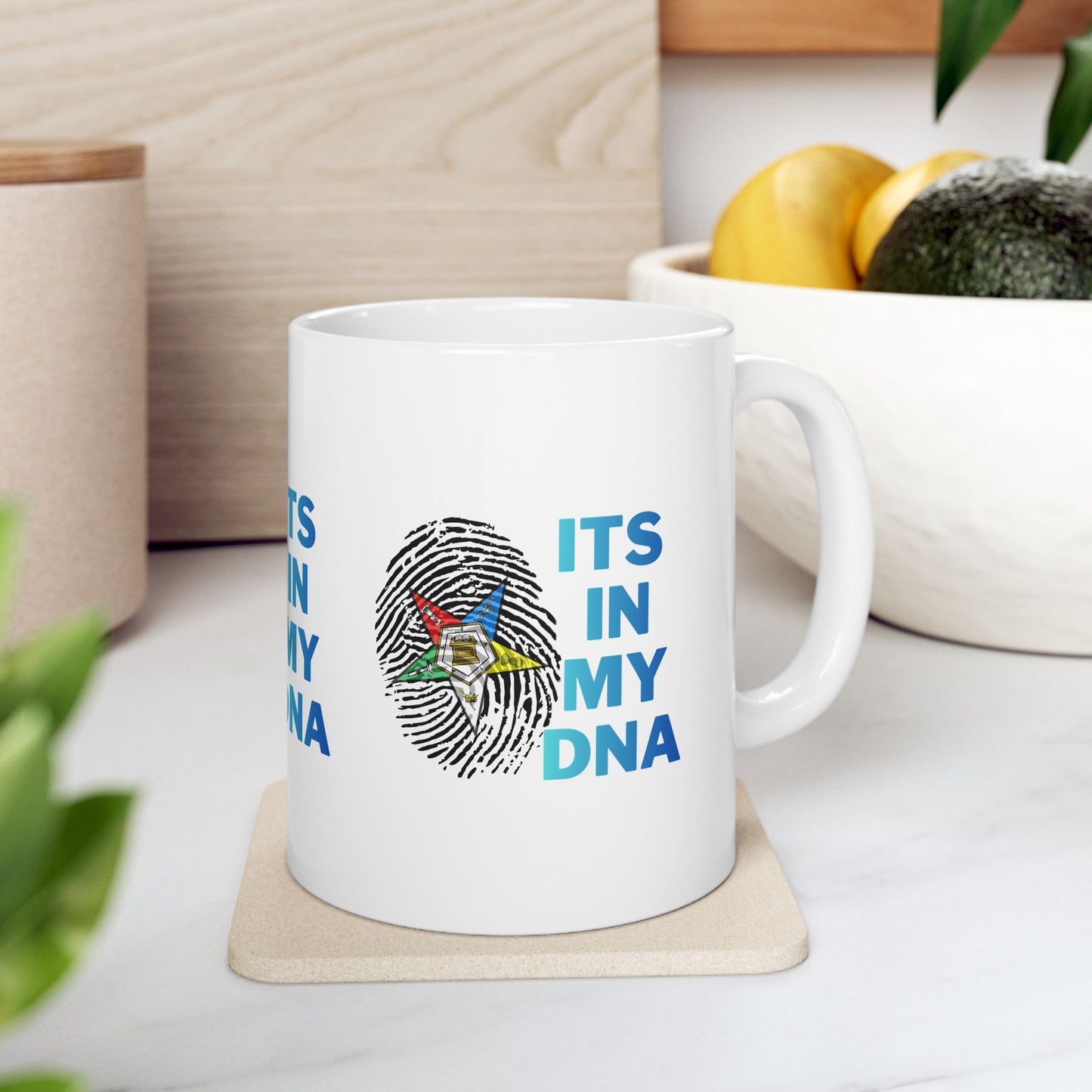 OES- Its In My DNA Ceramic Mug — OES Fingerprint Design (11oz/15oz)