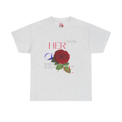 HOJ- Heroine Rose Tee | Vintage Rose Graphic, Feminine Typography