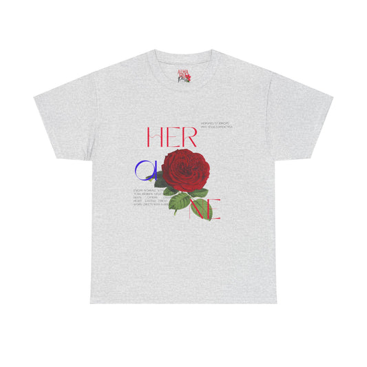 HOJ- Heroine Rose Tee | Vintage Rose Graphic, Feminine Typography