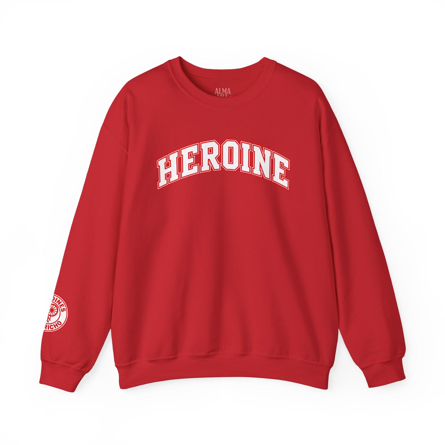 “Heroine” Red Crewneck Sweatshirt