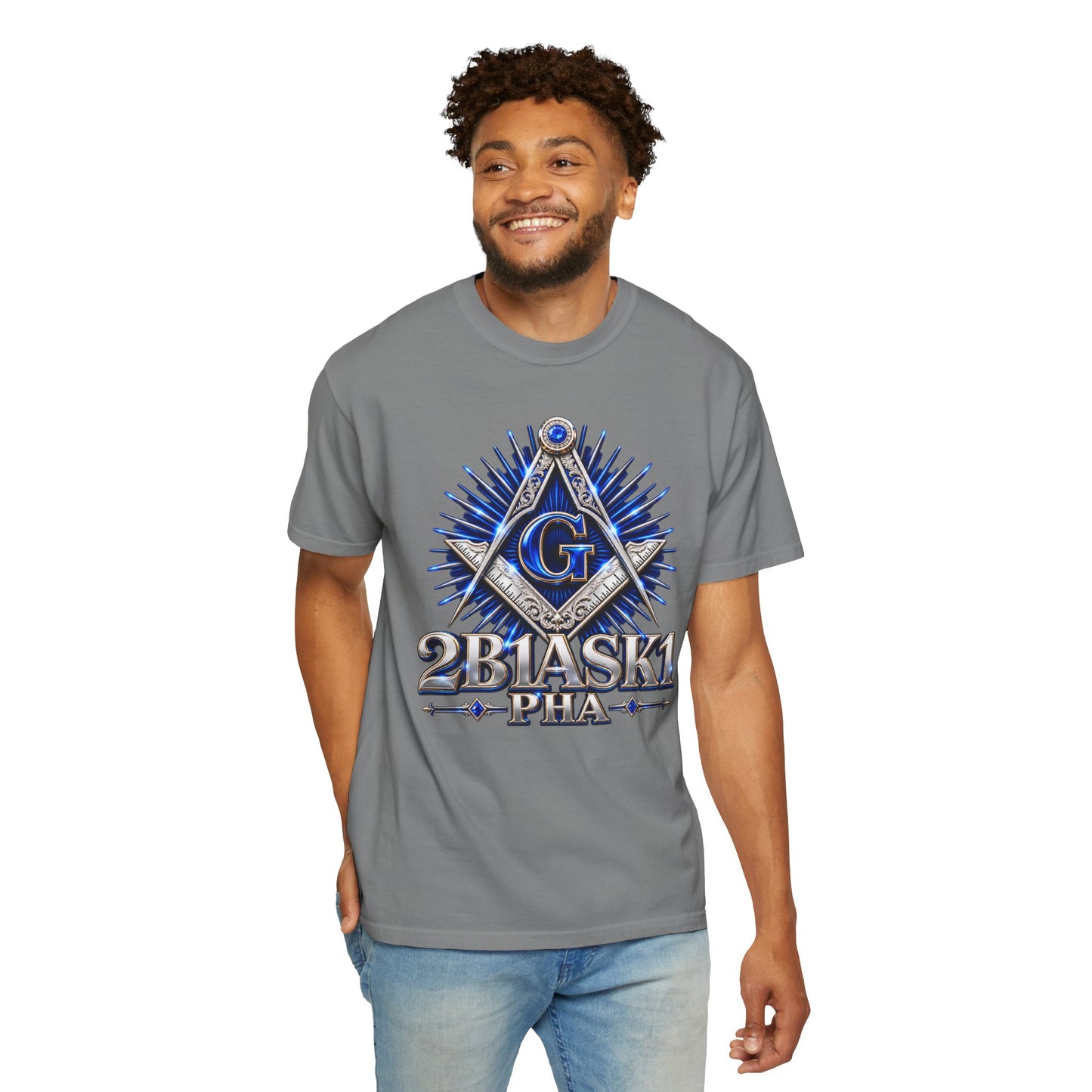 2B1ASK1 Masonic Graphic T-Shirt – Blue Emblem Tee for Meetings, Events & Community Service
