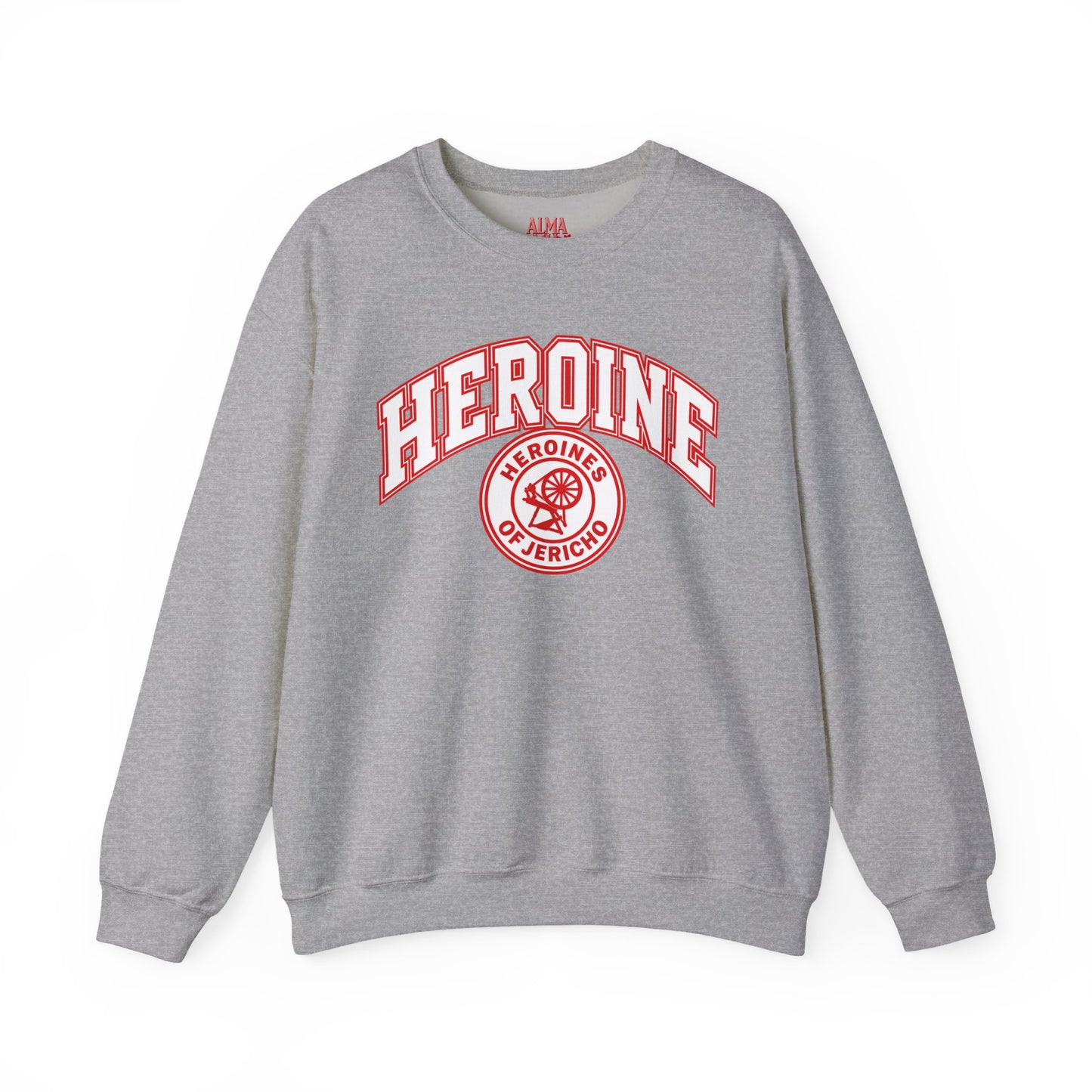 Heroine-HOJ Emblem Graphic Crewneck Sweatshirt