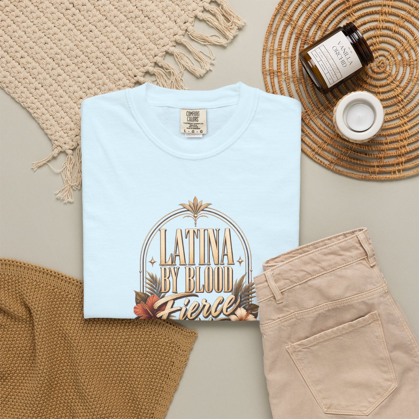 Latina By Blood Fierce By Nature T-Shirt