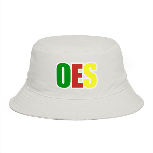 OES Rasta Color Embroidered Bucket Hat