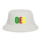 OES Rasta Color Embroidered Bucket Hat