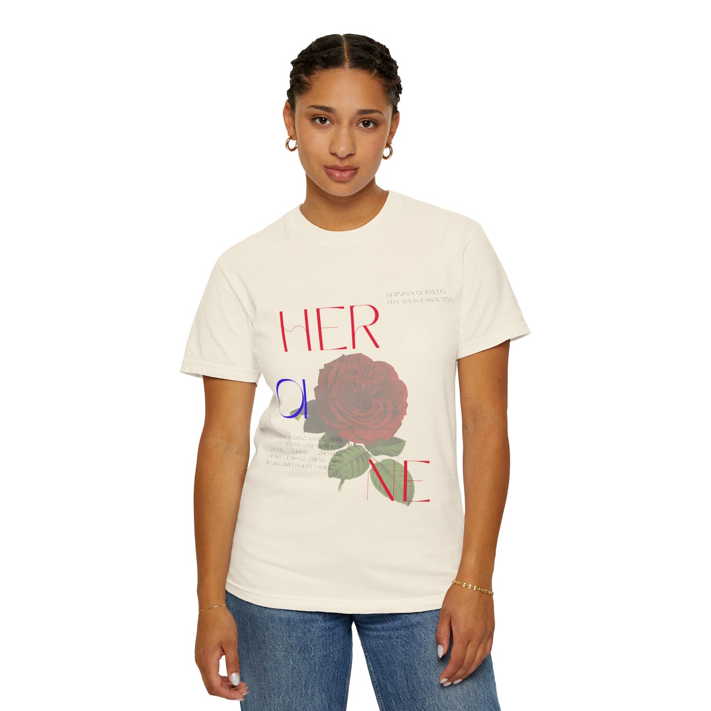 Her One Rose T-Shirt — Floral Graphic Tee