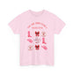 T‑Shirt — "You Are Born To Be A Heroine" Pink Retro Boots Graphic Tee