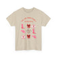 T‑Shirt — "You Are Born To Be A Heroine" Pink Retro Boots Graphic Tee