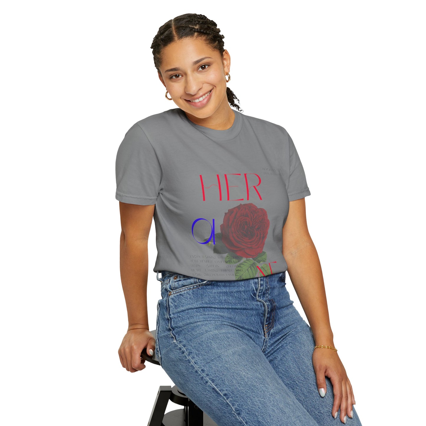 Her One Rose T-Shirt — Floral Graphic Tee