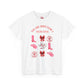 T‑Shirt — "You Are Born To Be A Heroine" Pink Retro Boots Graphic Tee