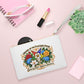 Order of the Eastern Star Floral Emblem Clutch Bag — Guided by Faith Sisterhood Wristlet