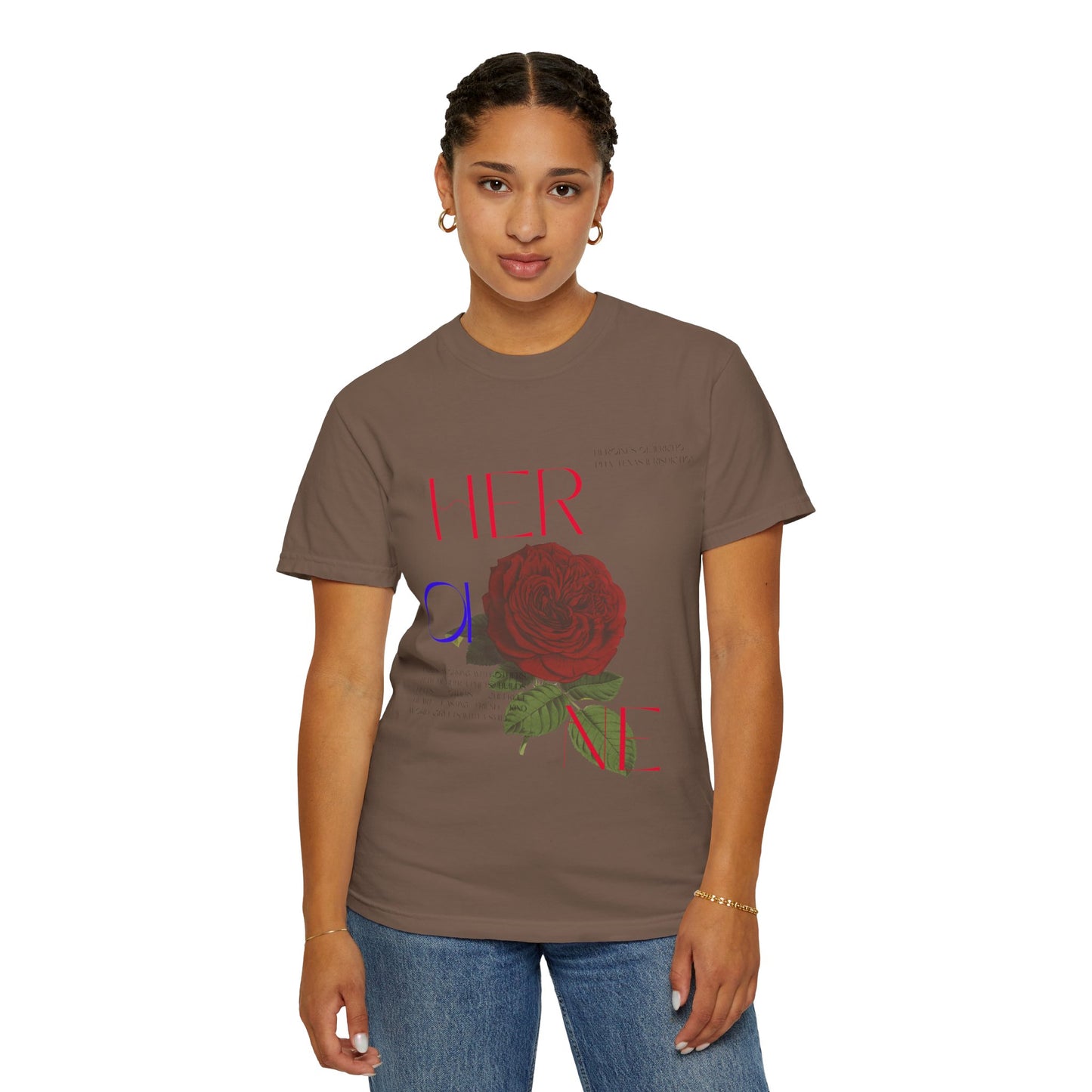 Her One Rose T-Shirt — Floral Graphic Tee