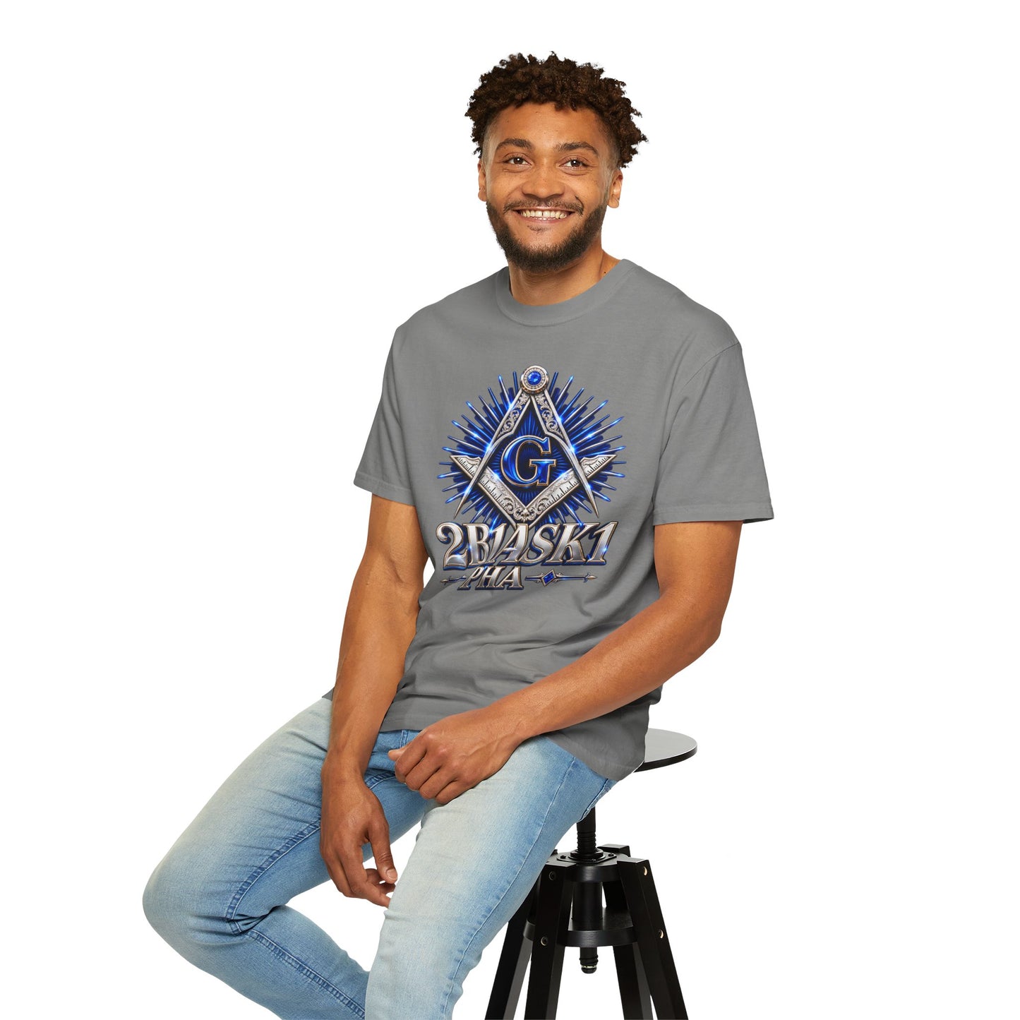 2B1ASK1 Masonic Graphic T-Shirt – Blue Emblem Tee for Meetings, Events & Community Service