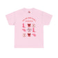 T‑Shirt — "You Are Born To Be A Heroine" Pink Retro Boots Graphic Tee