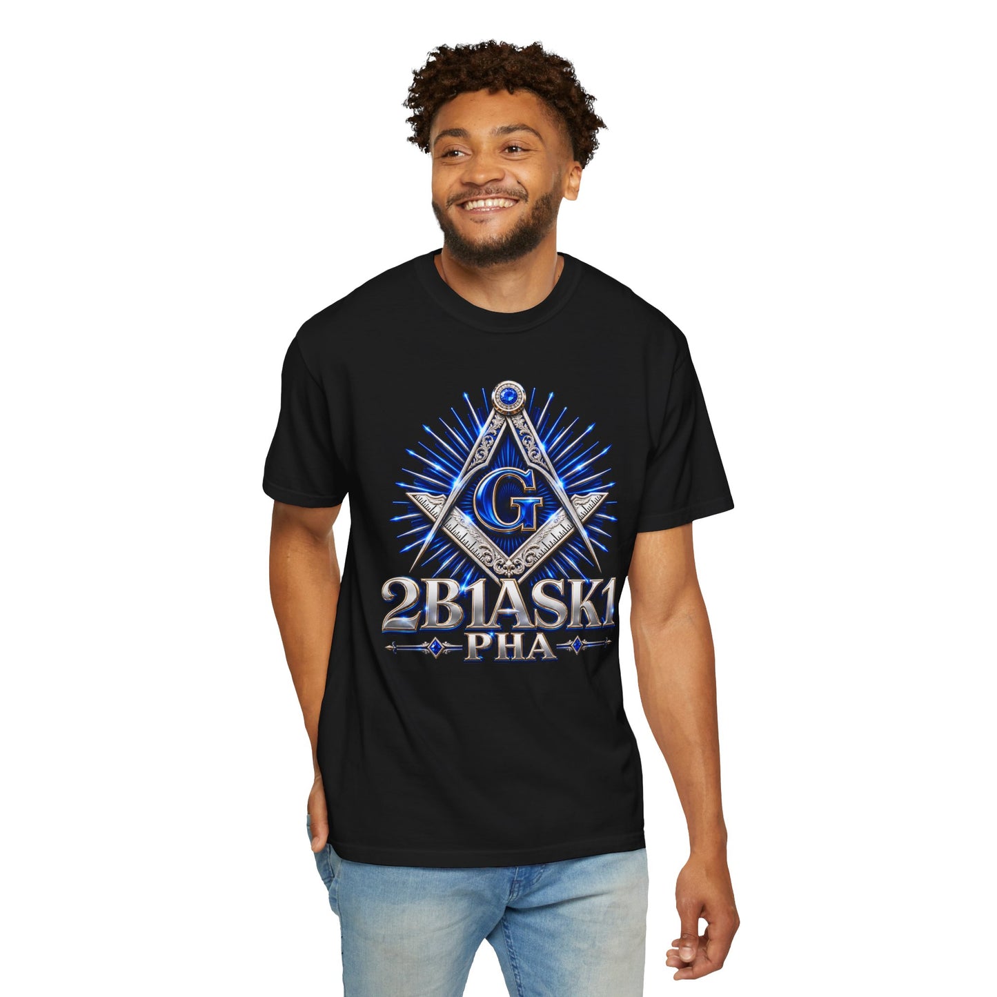 2B1ASK1 Masonic Graphic T-Shirt – Blue Emblem Tee for Meetings, Events & Community Service