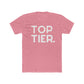 Top Tier Graphic Tee — Bold Typography "TOP TIER." Black Cotton T-Shirt