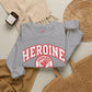 Heroine-HOJ Emblem Graphic Crewneck Sweatshirt