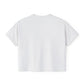 Poderosa Women's Boxy Tee — Latina Empowerment Crop T‑Shirt in Red Text