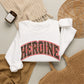 HEROINE Cheetah Print- Graphic Crewneck Sweatshirt