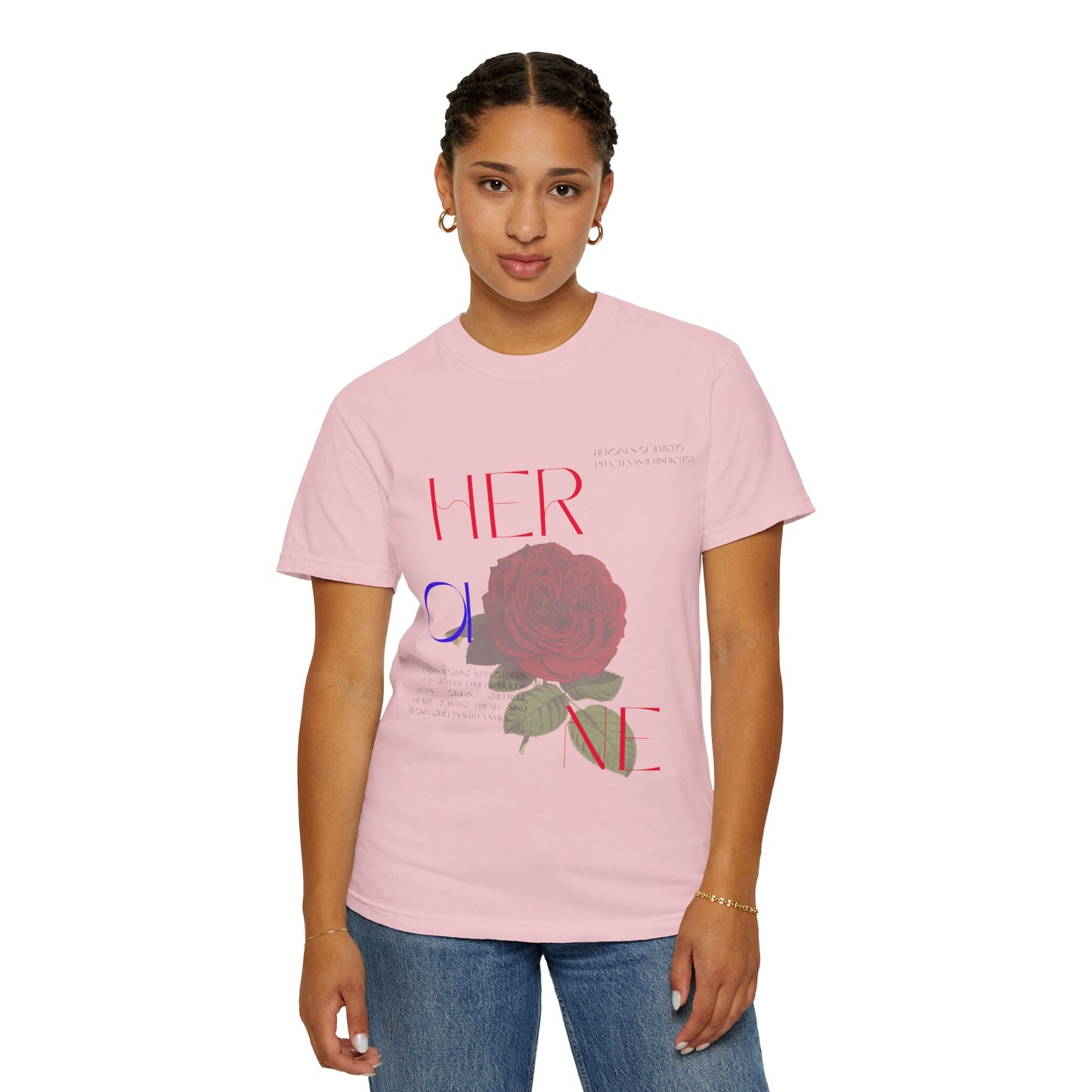 Her One Rose T-Shirt — Floral Graphic Tee
