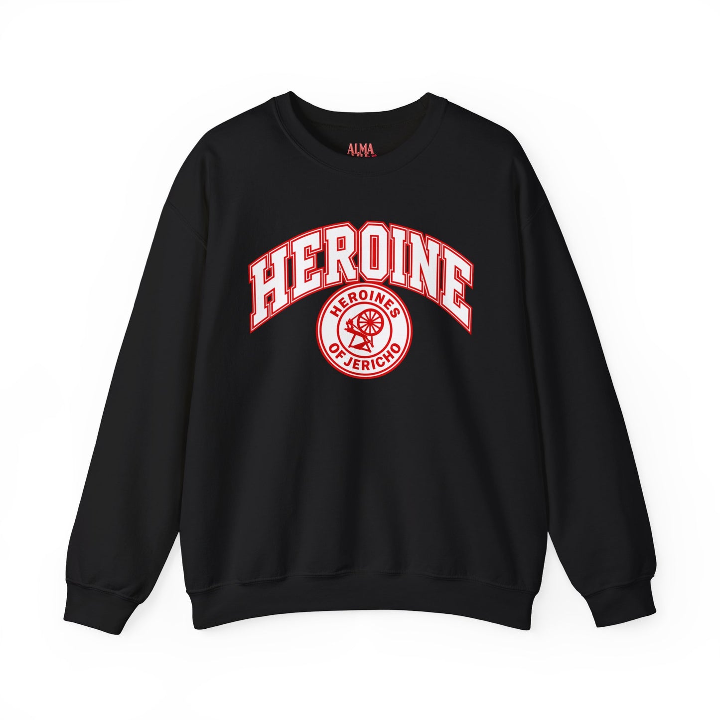 Heroine-HOJ Emblem Graphic Crewneck Sweatshirt