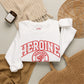 Heroine-HOJ Emblem Graphic Crewneck Sweatshirt