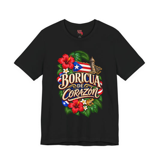 Boricua de Corazón Puerto Rican Pride T-Shirt
