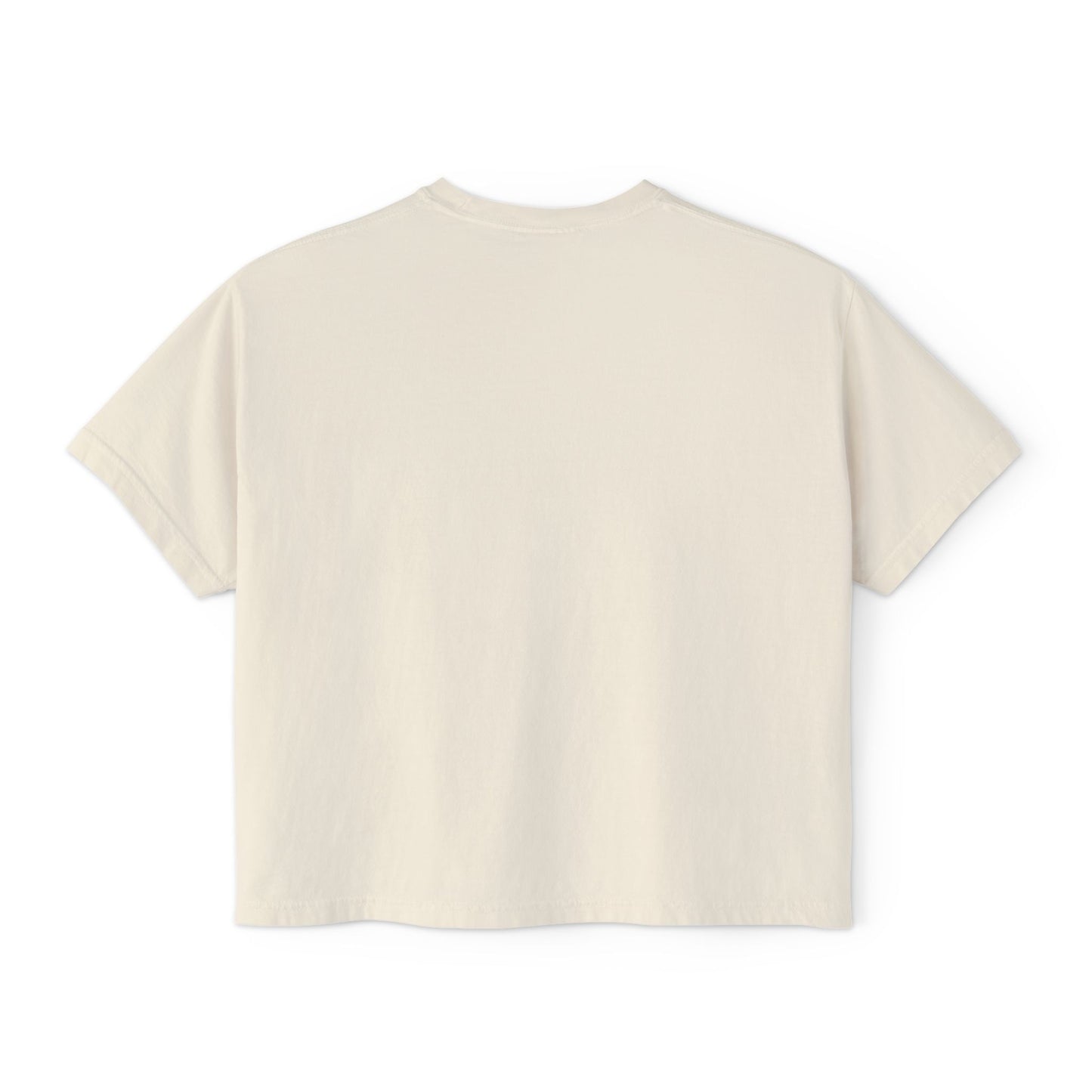 Latina Boxy Tee — Women's Cropped White T‑Shirt with Red 'LATINA' Print