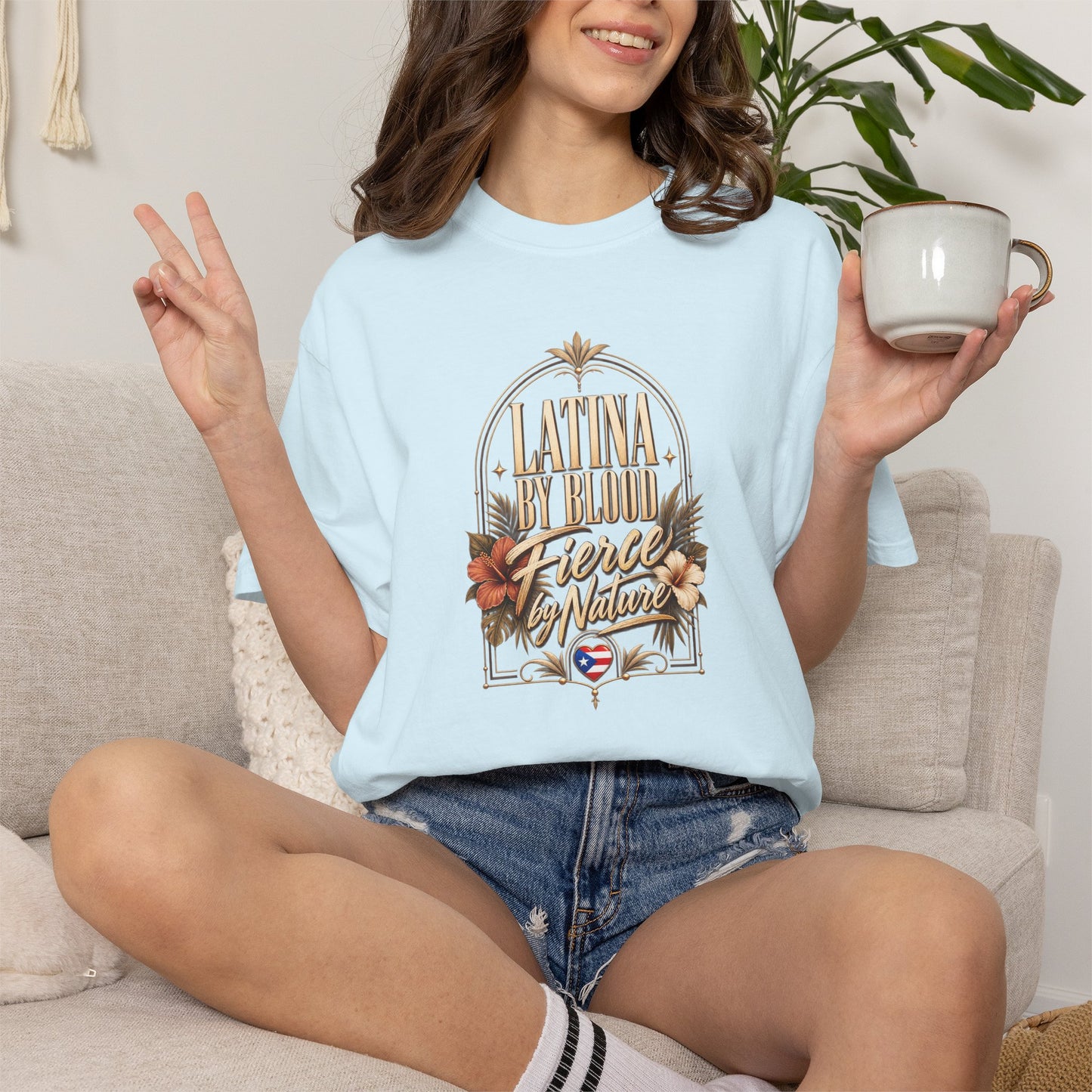 Latina By Blood Fierce By Nature T-Shirt