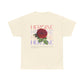 HOJ- Heroine Rose Tee | Vintage Rose Graphic, Feminine Typography
