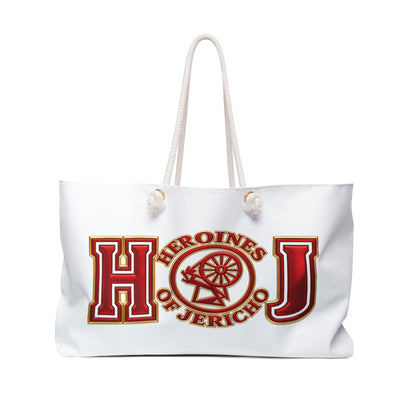 Weekender Bag — 'Heroines of Jericho' Gold Logo Travel Tote