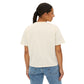 Latina Boxy Tee — Women's Cropped White T‑Shirt with Red 'LATINA' Print
