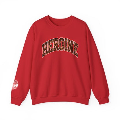HEROINE Cheetah Print- Graphic Crewneck Sweatshirt