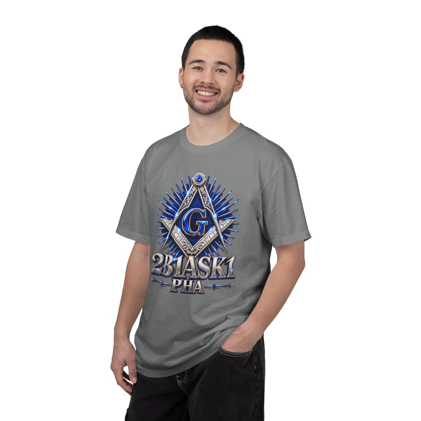 2B1ASK1 Masonic Graphic T-Shirt – Blue Emblem Tee for Meetings, Events & Community Service