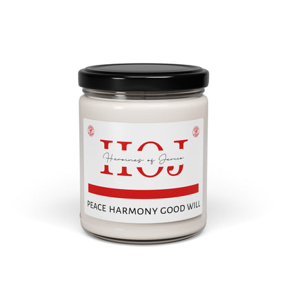 HOJ- Harmony of Japan Soy Candle — "Peace Harmony Good Will" 9oz Scented Jar