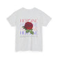 HOJ- Heroine Rose Tee | Vintage Rose Graphic, Feminine Typography