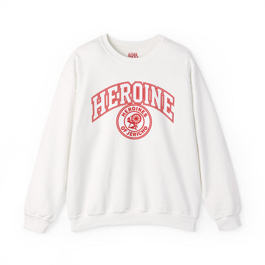 Heroine-HOJ Emblem Graphic Crewneck Sweatshirt