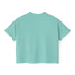 Latina Boxy Tee — Women's Cropped White T‑Shirt with Red 'LATINA' Print