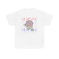 HOJ- Heroine Rose Tee | Vintage Rose Graphic, Feminine Typography